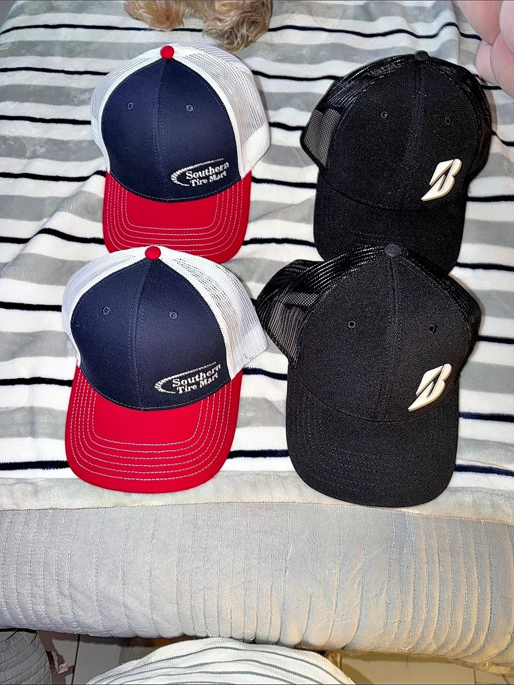 Cap America 4-Piece Baseball Cap Lot in Black & Red
